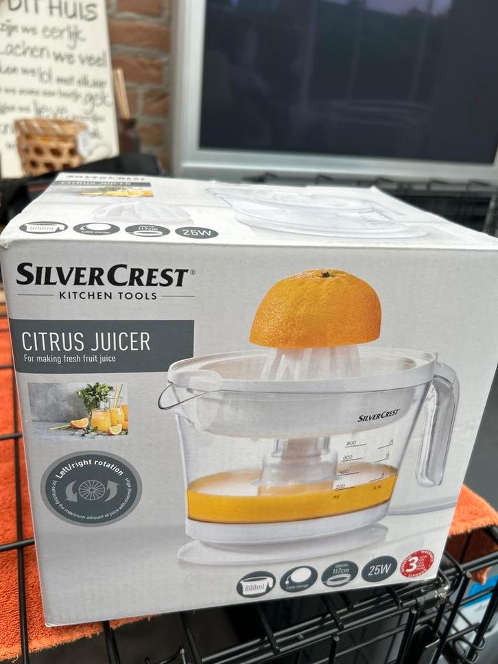 Silver Crest Citruspers - Nieuw in doos!, Witgoed en Apparatuur, Blenders, Nieuw, Ophalen of Verzenden