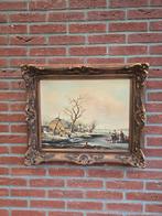 Schilderij op doek winterlandschap, Ophalen