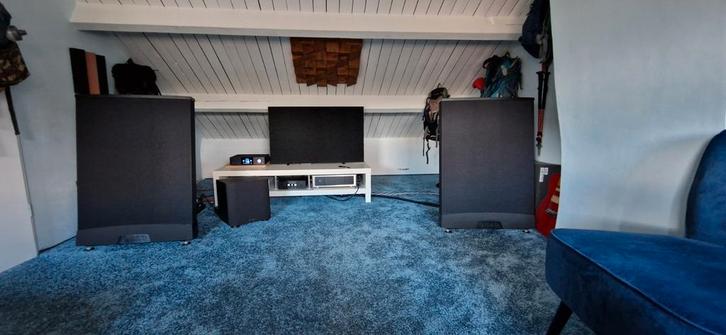 QUAD ESL 988 elektrostaten, Audio, Tv en Foto, Luidsprekers, Front, Rear of Stereo speakers, 120 watt of meer, Overige merken