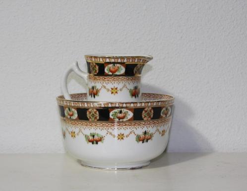 Antiek kannetje en schaaltje Reid's Park Place China England, Antiek en Kunst, Antiek | Servies los, Ophalen