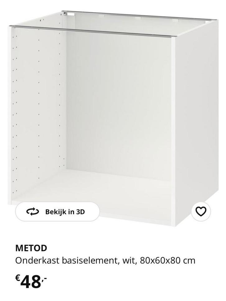 Metod ikea keukenkast 80cm, Huis en Inrichting, Keuken | Keukenelementen, Zo goed als nieuw, Minder dan 100 cm, 50 tot 100 cm