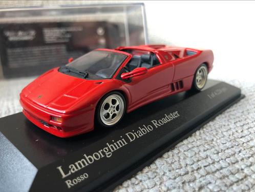 Lamborghini Diablo Roadster 1:43 Minichamps, Hobby en Vrije tijd, Modelauto's | 1:43, Zo goed als nieuw, Auto, MiniChamps, Ophalen of Verzenden