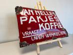 Van Nelle koffie stokoud emaille bordje, Antiek en Kunst, Antiek | Emaille, Ophalen of Verzenden