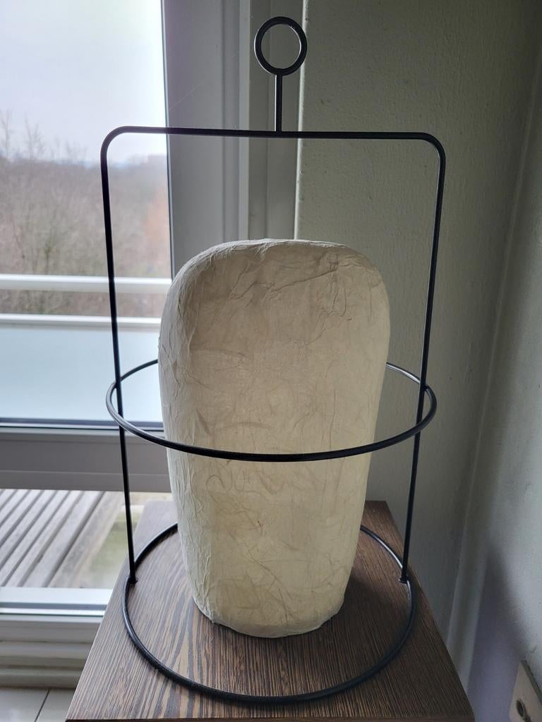 Andrea Branzi Tafel/Hanglamp Rijstpapier Uniek, Huis en Inrichting, Lampen | Vloerlampen, Gebruikt, Minder dan 100 cm, Metaal