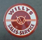 Willys sales-service bord | willy’s Jeep CJ5 CJ7 XJ 30cm, Verzamelen, Merken en Reclamevoorwerpen, Nieuw, Reclamebord, Ophalen of Verzenden