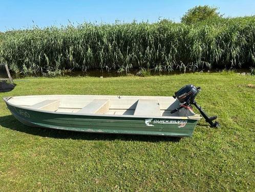 Quicksilver boot met Suzuki 2.5pk motor, Watersport en Boten, Buiten- en Binnenboordmotoren, Gebruikt, Benzine, Buitenboordmotor