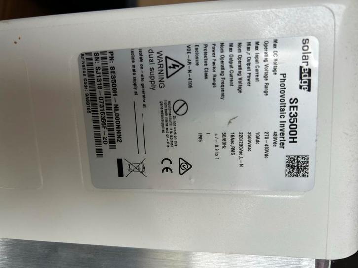 Compleet Zonnepanelen Systeem - SolarEdge, Doe-het-zelf en Verbouw, Dakpannen en Dakbedekking, Zo goed als nieuw, Ophalen