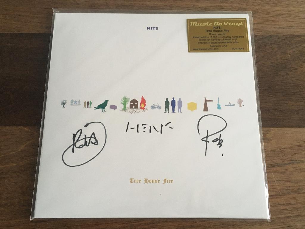 Vinyl Maxisingle 10" Nits Tree House Fire YELLOW SIGNED NEW, Ophalen of Verzenden, Nieuw in verpakking, 10 inch