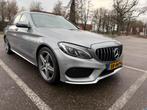 Merceds c220d AMG Line /CarPlay/Automaat/Trekhaak/Camera/HUD, Auto's, Achterwielaandrijving, 1800 kg, 4 cilinders, Leder