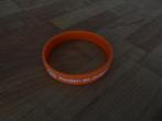 Glow in the dark armband kinderen en jongeren rechtswinkel, Ophalen of Verzenden, Zo goed als nieuw, Oranje, Kunststof of Plastic