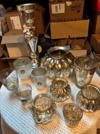 Waxinelicht houders glas, Ophalen of Verzenden, Gebruikt