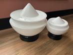 Gispen plafonnières - grote en kleine punt, Ophalen, Zo goed als nieuw, Glas, Artdeco