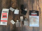 Zippo aanstekers - 4x Zippo aansteker + toebehoren, Ophalen, Gebruikt, Aansteker