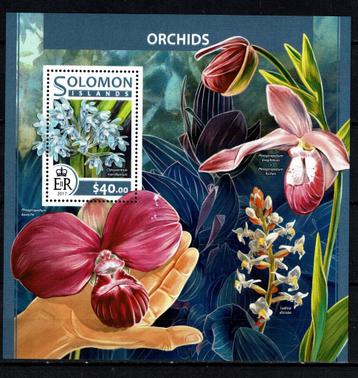 solomon isl 2017 pf blok orchideeën orchids bloemen flowers  beschikbaar voor biedingen
