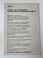 Volkswagen folder brochure 1973, Auto diversen, Handleidingen en Instructieboekjes, Ophalen of Verzenden