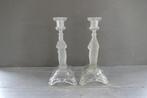 Set Art Deco religieuze kandelaar man en vrouw, Antiek en Kunst, Verzenden, Glas
