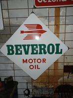 Emaille reclamebord Beverol Motor Oil., Ophalen of Verzenden, Zo goed als nieuw, Reclamebord