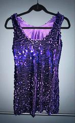 Glitterjurk paars pailletten maat S, Ophalen of Verzenden, Zo goed als nieuw, Meisje