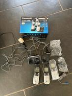 Huistelefoon 3 handsets / Panasonic KX-TG6823 triple, Telecommunicatie, Vaste telefoons | Handsets en Draadloos, Ophalen of Verzenden