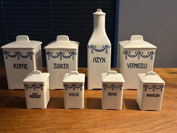 Vintage aardewerk voorraadbussen, Antiek en Kunst, Antiek | Keramiek en Aardewerk, Ophalen