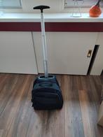 Zwarte trolleytas laptoptas schooltas zgan, Computers en Software, Laptoptassen, Ophalen of Verzenden, 17 inch of meer, Zo goed als nieuw