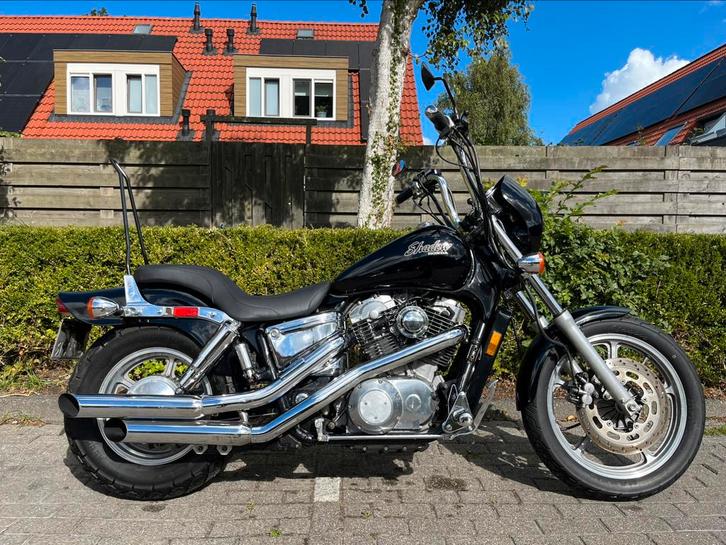 Honda Shadow VT 1100 | Custom Chopper | Black | 14.000 miles, Motoren, Motoren | Honda, Particulier, Chopper, meer dan 35 kW, 2 cilinders