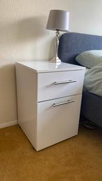 Wit nachtkastje jysk, Ophalen, Kunststof, Gebruikt, Minder dan 45 cm