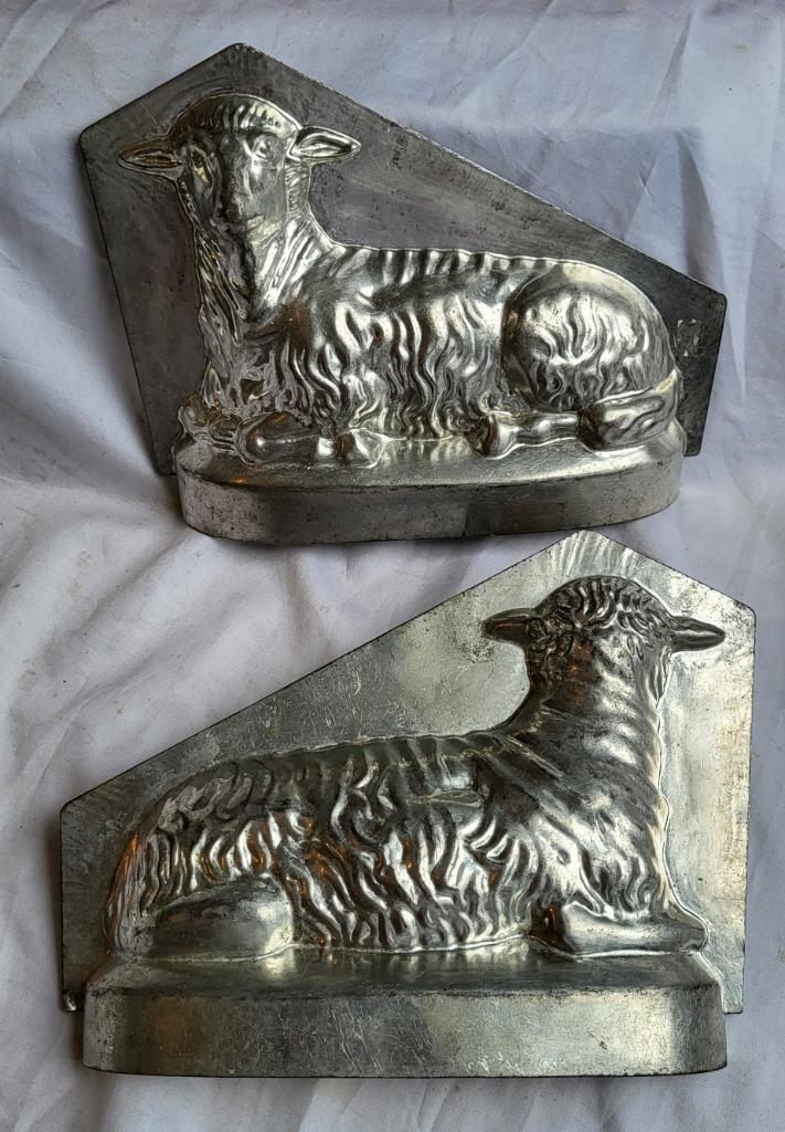 Mooie oude chocoladevorm: MEGA groot LAM, Antiek en Kunst, Curiosa en Brocante, Ophalen of Verzenden