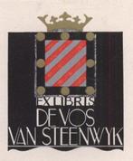 1949 Ex Libris Nederland : Jeanne Bieruma Oosting, 1934, Antiek en Kunst, Verzenden