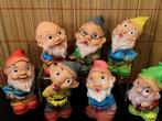 Vintage 7 Piepende Kabouters van Ducktoys., Verzenden, Overige figuren, Gebruikt, Beeldje of Figuurtje