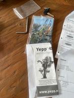 Yepp Fietszitje Wit Voor & Achter + Windscherm, Ophalen of Verzenden, Zo goed als nieuw, Achterzitje, Voetsteuntjes
