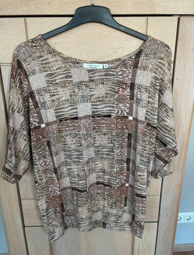 Top van Enjoy, Maat 38/40 (M), Bruin, Enjoy, Ophalen of Verzenden