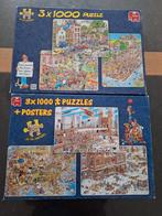 Jan van Haasteren  3x 1000 stuks, Hobby en Vrije tijd, Denksport en Puzzels, Ophalen of Verzenden, Zo goed als nieuw