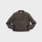 Troblos heren jas maat S (100% leer), Tweedehands, Troblos, Bruin, Tweedehands