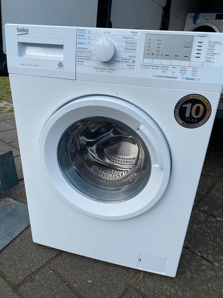 7 kilo wasmachine - zgan - beko - 1600 t/pm - garantie 🚛💨✅, Witgoed en Apparatuur, Wasmachines, Zo goed als nieuw, Voorlader