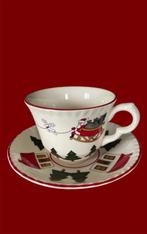 Mason’s Christmas Village England vintage kop met schotel, Diversen, Kerst, Ophalen of Verzenden, Zo goed als nieuw