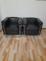 Le Corbusier LC2  Fauteuils Replica  ., Huis en Inrichting, Fauteuils, Ophalen, Minder dan 75 cm, Leer, Zo goed als nieuw