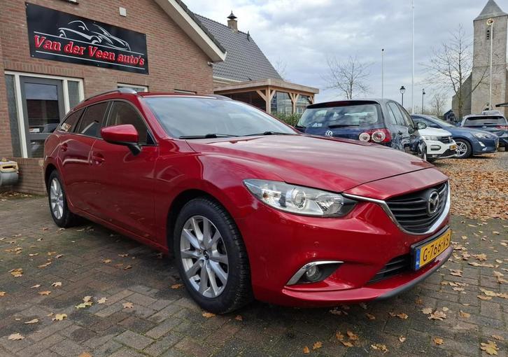 Mazda 6 Sportbreak 2.0 HP TS+ automaat Boekjes aanwezig. Nav, Auto's, Mazda, Bedrijf, Te koop, 6 sportbreak, ABS, Airbags, Airconditioning