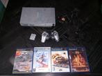 playstation 2 silver, Spelcomputers en Games, Spelcomputers | Sony PlayStation 2, Ophalen of Verzenden, Gebruikt, Zwart, Met 1 controller