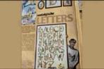 LANARTE BORDUURPAKKET LETTERLAP NOSTALGISCHE LETTERS, Verzenden, Nieuw, Handborduren, Borduurpakket
