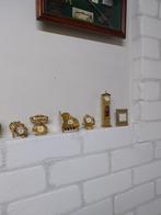 32 Messing Miniatuur Klokjes - Verzamelobjecten, Huis en Inrichting, Ophalen, Gebruikt