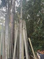 Afrasterings palen staal met betonnen voet, Tuin en Terras, Palen, Balken en Planken, Ophalen, Zo goed als nieuw, Palen