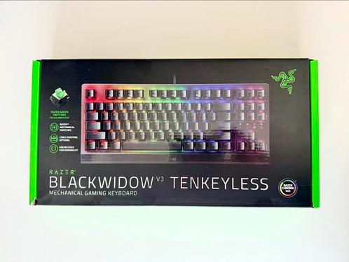Razer BlackWidow V3 Tenkeyless Zwart met Chroma RGB, Computers en Software, Toetsenborden, Zo goed als nieuw, Qwerty, Bedraad