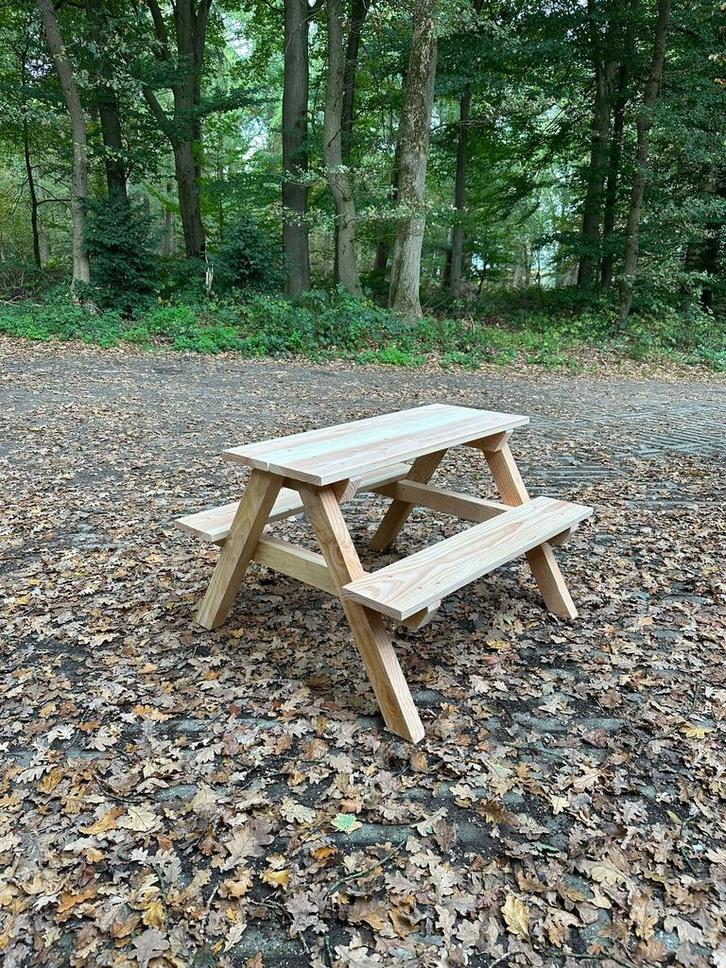 Nieuwe picknick tafel van douglas hout, Tuin en Terras, Picknicktafels, Nieuw, Rechthoekig, Hout, Ophalen
