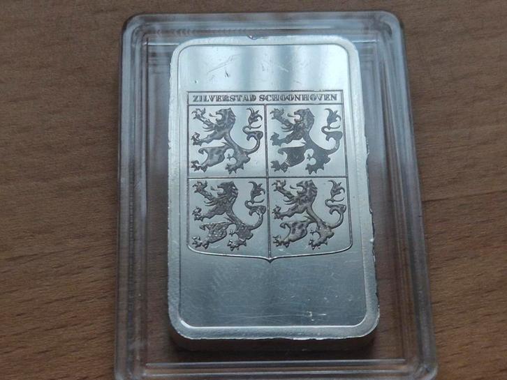 Schöne Edelmetaal. 1 oz Zilverbaar; Zilverstad Schoonhoven., Postzegels en Munten, Edelmetalen en Baren, Zilver, Ophalen of Verzenden