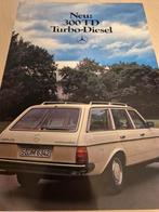 1979 Mercedes 300 TDT TURBO DIESEL AUTOMAAT w123 brochure, Ophalen of Verzenden, Zo goed als nieuw, Mercedes