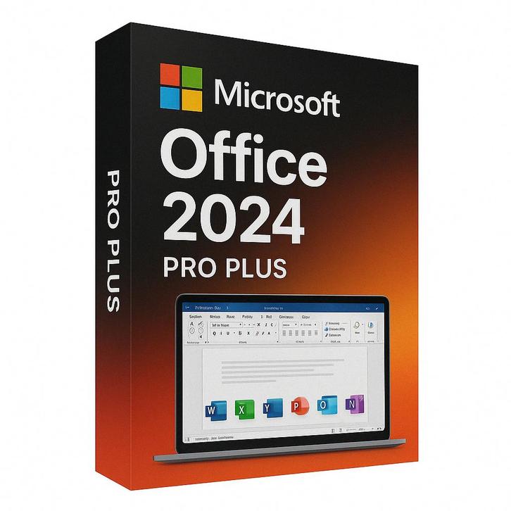 MS Office 2024 Pro Plus, Computers en Software, Navigatiesoftware, Nieuw, Update, Heel Europa, Ophalen