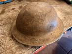 WW2 British helmet, Ophalen of Verzenden, Landmacht, Engeland, Helm of Baret