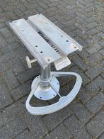 Vaste aluminium Vetus stoelpoot met schuifslede., Ophalen of Verzenden, Gebruikt
