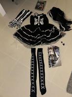 Carnaval verkleedset skelet doodskop set Halloween, Ophalen, Zo goed als nieuw, Carnaval